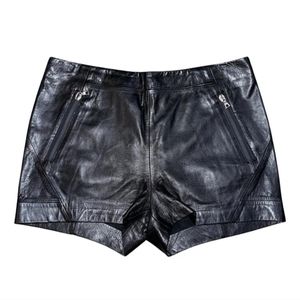 J brand leather shorts